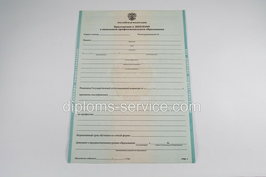 Диплом о начальном профессиональном образовании 2010-2021 годов-фото6
